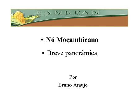 Nó Moçambicano Breve panorâmica Por Bruno Araújo.