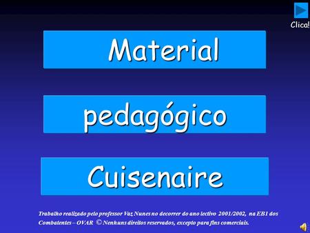 Material pedagógico Cuisenaire Clica!