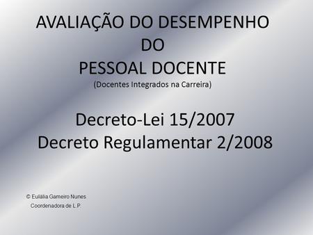 Decreto Regulamentar 2/2008