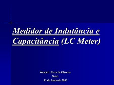 Medidor de Indutância e Capacitância (LC Meter)