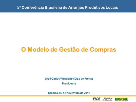 5ª Conferência Brasileira de Arranjos Produtivos Locais