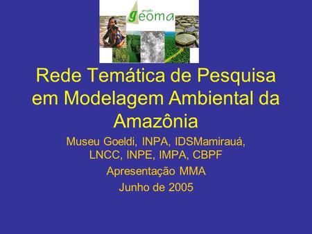 Rede Temática de Pesquisa em Modelagem Ambiental da Amazônia