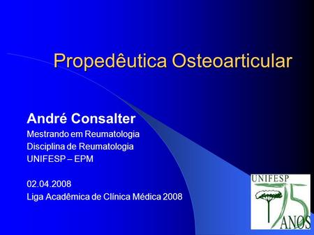 Propedêutica Osteoarticular