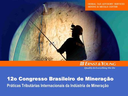 12o Congresso Brasileiro de Mineração