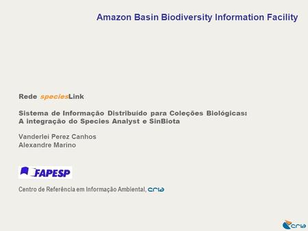 Amazon Basin Biodiversity Information Facility