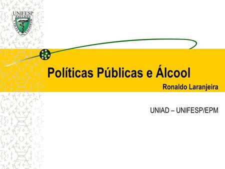 Políticas Públicas e Álcool