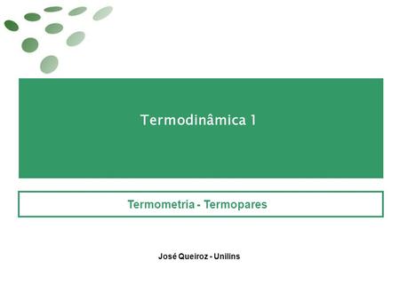 Termometria - Termopares