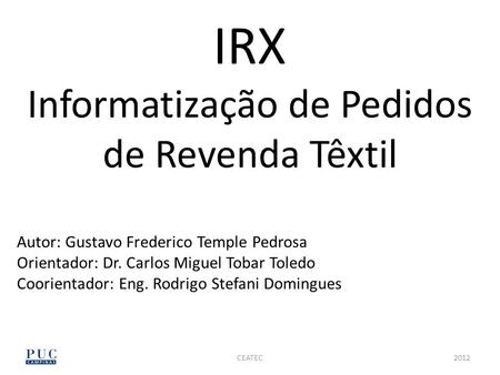 IRX Informatização de Pedidos