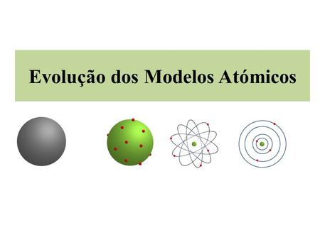 Evolução dos Modelos Atómicos