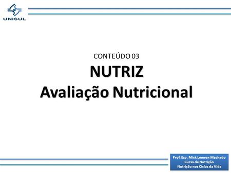 NUTRIZ Avaliação Nutricional