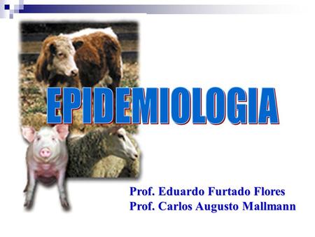 EPIDEMIOLOGIA Prof. Eduardo Furtado Flores