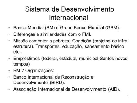Sistema de Desenvolvimento Internacional