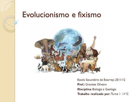 Evolucionismo e fixismo