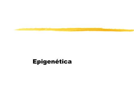Epigenética.