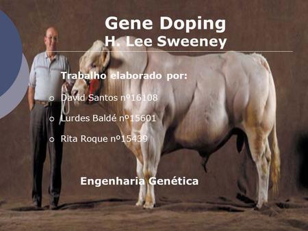 Gene Doping H. Lee Sweeney
