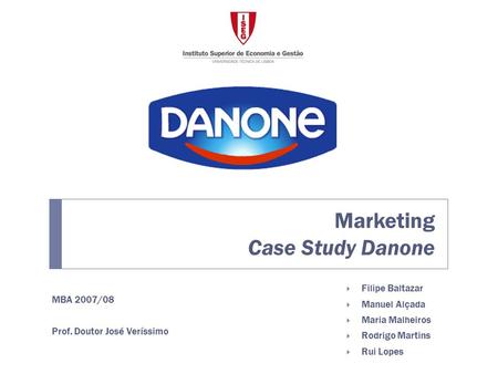 Marketing Case Study Danone