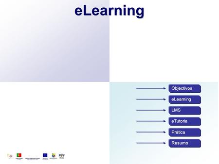 ELearning Objectivos eLearning LMS eTutoria Prática Resumo.