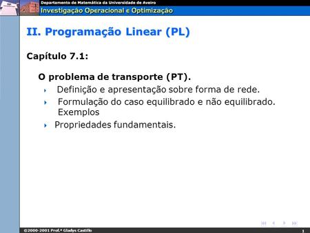 II. Programação Linear (PL)