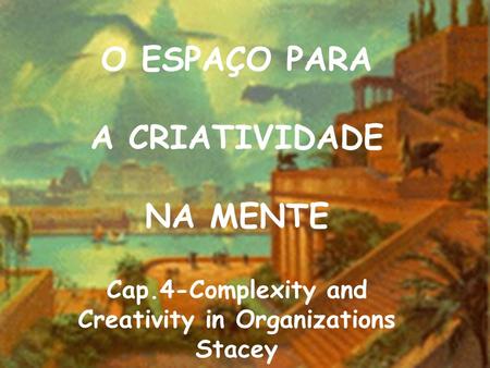 Cap.4-Complexity and Creativity in Organizations