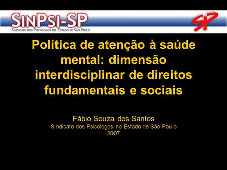 Sindicato dos Psicólogos no Estado de São Paulo