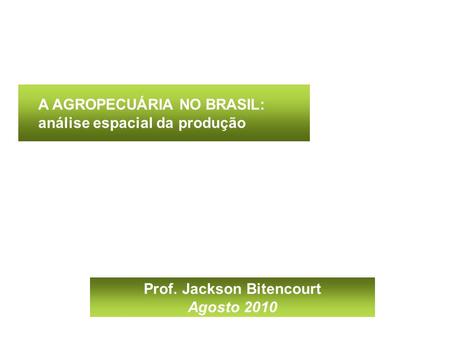 Prof. Jackson Bitencourt