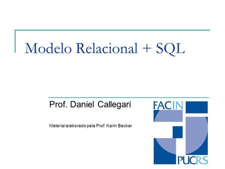 Modelo Relacional + SQL