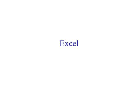 Excel.