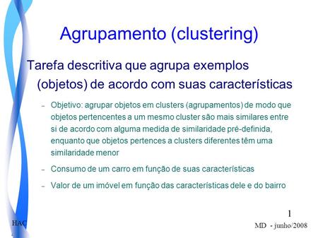 Agrupamento (clustering)