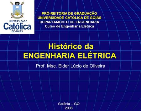 DEPARTAMENTO DE ENGENHARIA Curso de Engenharia Elétrica