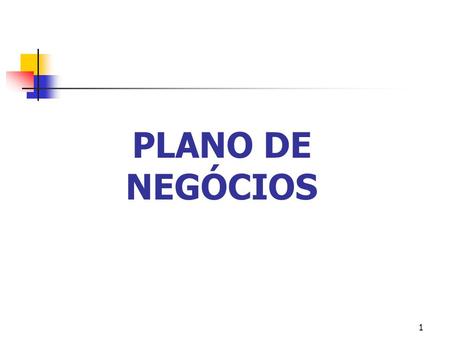 PLANO DE NEGÓCIOS.