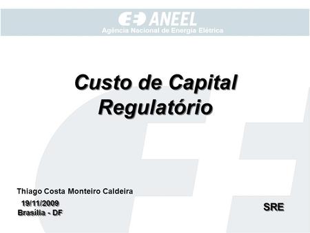 Custo de Capital Regulatório Thiago Costa Monteiro Caldeira