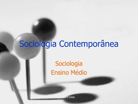 Sociologia Contemporânea