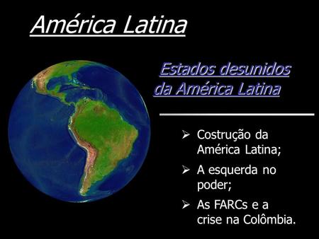 Estados desunidos da América Latina