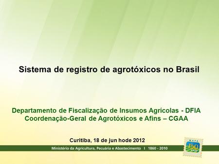 Sistema de registro de agrotóxicos no Brasil