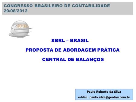 CONGRESSO BRASILEIRO DE CONTABILIDADE 29/08/2012