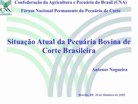 Situação Atual da Pecuária Bovina de Corte Brasileira