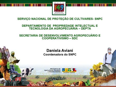 SECRETARIA DE DESENVOLVIMENTO AGROPECUÁRIO E COOPERATIVISMO – SDC