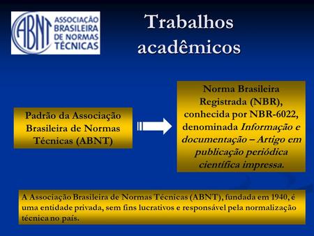 Padrão da Associação Brasileira de Normas Técnicas (ABNT)