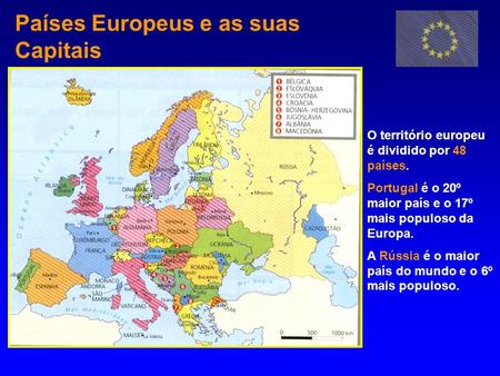 Países Europeus e as suas Capitais