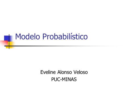 Modelo Probabilístico