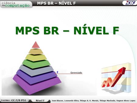 MPS BR – NÍVEL F MPS BR – NÍVEL F CC 7/8 P51 Nível F