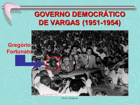GOVERNO DEMOCRÁTICO DE VARGAS ( )