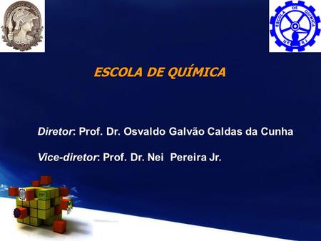 ESCOLA DE QUÍMICA Diretor: Prof. Dr. Osvaldo Galvão Caldas da Cunha