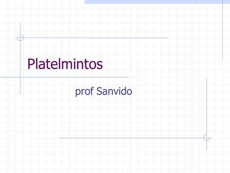 Platelmintos prof Sanvido.