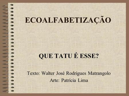 Texto: Walter José Rodrigues Matrangolo