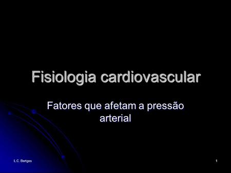 Fisiologia cardiovascular