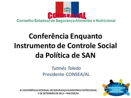 Conferência Enquanto Instrumento de Controle Social da Política de SAN