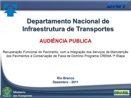 Departamento Nacional de Infraestrutura de Transportes