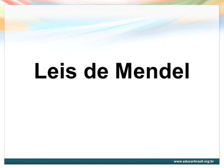 Leis de Mendel.