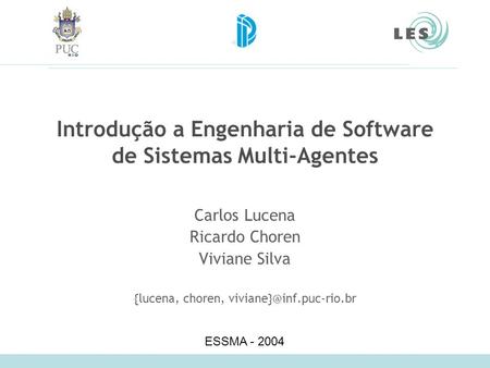 Introdução a Engenharia de Software de Sistemas Multi-Agentes